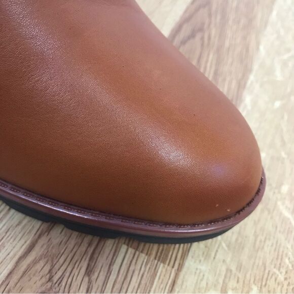 NATURALIZER Verney Brown Leather Chelsea Boot Lug Sole Weatherproof Size 9.5 New - Picture 14 of 15